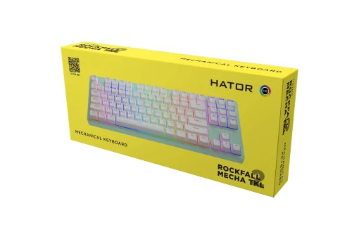 Клавіатура HATOR Rockfall 2 TKL Mecha Aurum Orange Switch Mint (HTK-723)